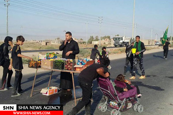 خدمات کریمانه مردم استان بصره به زائران اربعین+ تصاویر