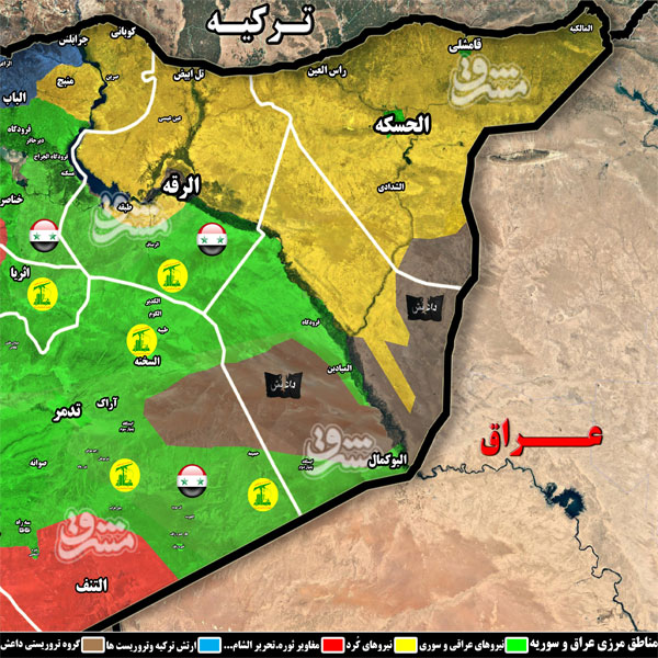 چه مساحتی از شرق سوریه همچنان در اشغال داعش است؟ + نقشه