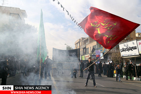 دسته عزاداری شهادت امام حسن عسکری(ع) باحضور آیتالله وحید خراسانی دسته عزاداری شهادت امام حسن عسکری(ع) باحضور آیتالله وحید خراسانی