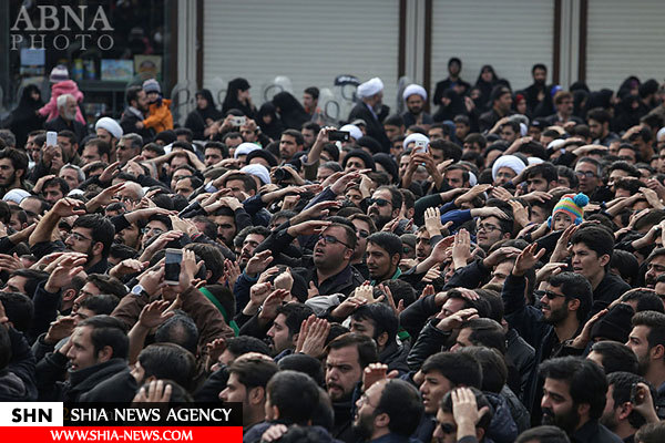 دسته عزاداری شهادت امام حسن عسکری(ع) باحضور آیتالله وحید خراسانی دسته عزاداری شهادت امام حسن عسکری(ع) باحضور آیتالله وحید خراسانی