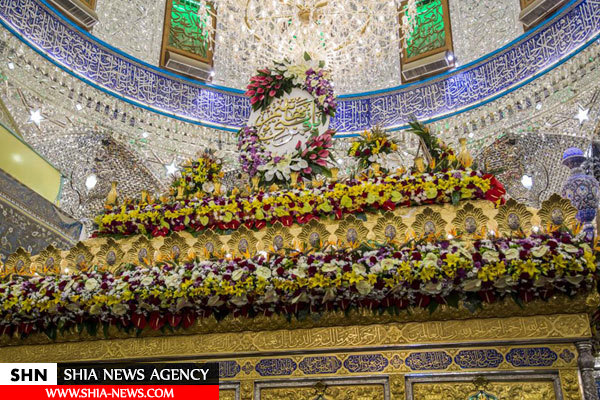 گل آرایی حرم مطهر حضرت عباس(ع) در آستانه اعیاد شعبانیه