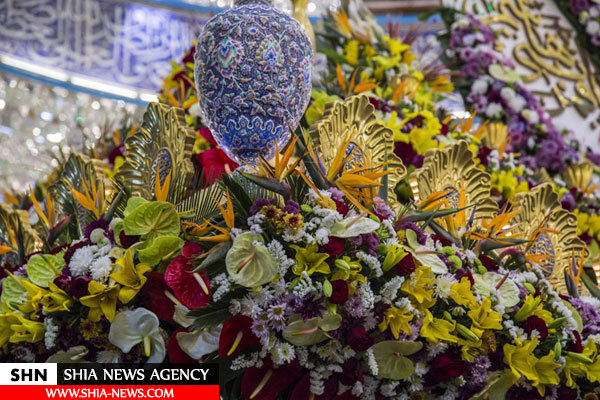 گل آرایی حرم مطهر حضرت عباس(ع) در آستانه اعیاد شعبانیه