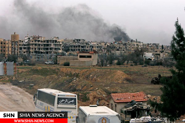 بزرگترین کاروان شورشیان غوطه شرقی را ترک کرد