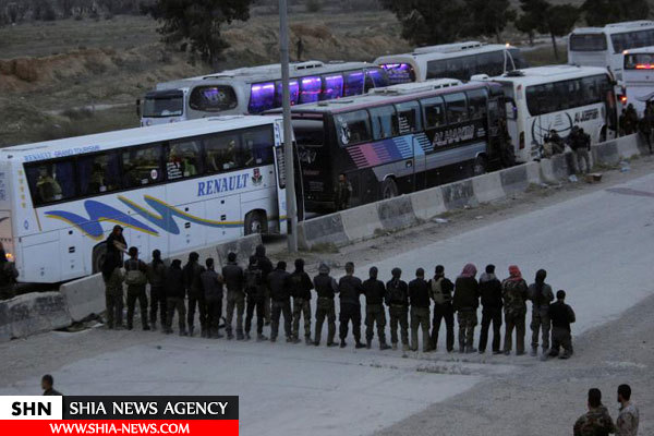 بزرگترین کاروان شورشیان غوطه شرقی را ترک کرد