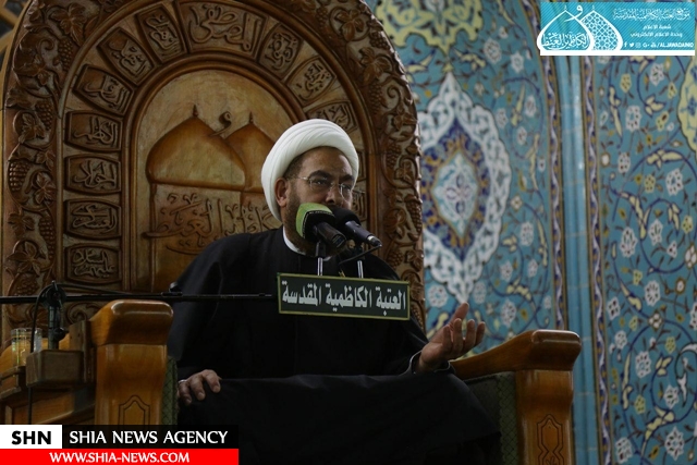 عزاداری دهه اول فاطمیه عزاداری در آستان مقدس کاظمین+تصاویر