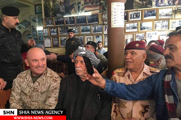 گشت و گذار افسران آمریکایی در خیابان مشهور بغداد+ تصاویر