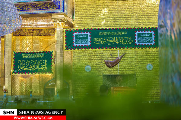 حرم حضرت عباس (ع) گلباران شد