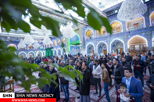 حرم حضرت عباس (ع) گلباران شد