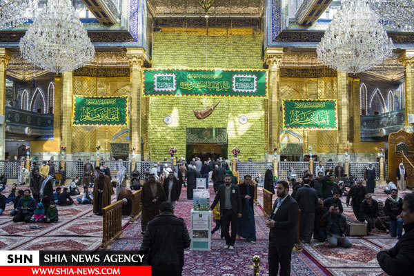 حرم حضرت عباس (ع) گلباران شد