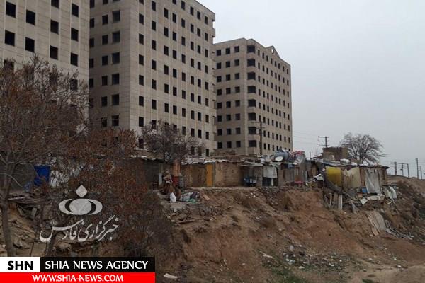 کلونی فقر در خانه‌های ۱۸ متری پایتخت+ تصاویر