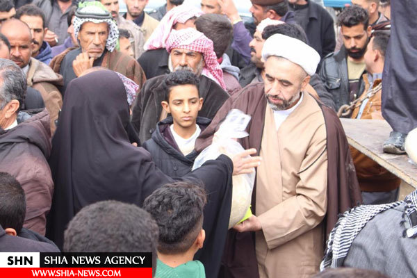کمک های بشردوستانه آیت‌الله‌العظمی سیستانی به آوارگان عراق+تصاویر