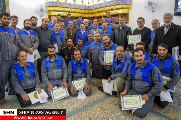 تقدیر از خادمان افتخاری ایرانی حرم امام علی(ع)+ تصاویر