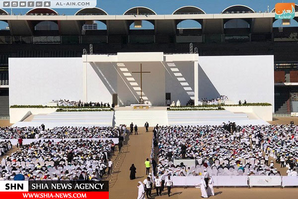 آیین نیایش مسیحیان با حضور پاپ در امارات+ تصویر