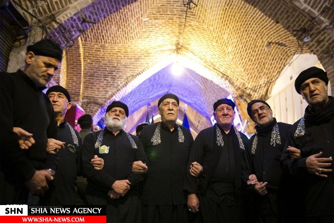 عزاداری شهادت حضرت فاطمه (س) در بازار تبریز