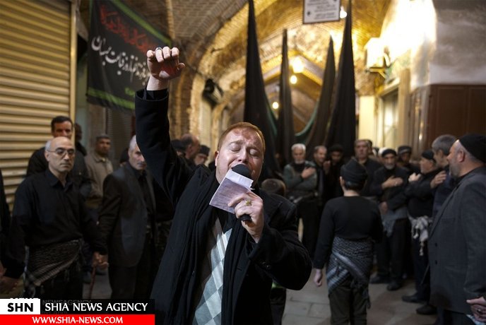 عزاداری شهادت حضرت فاطمه (س) در بازار تبریز