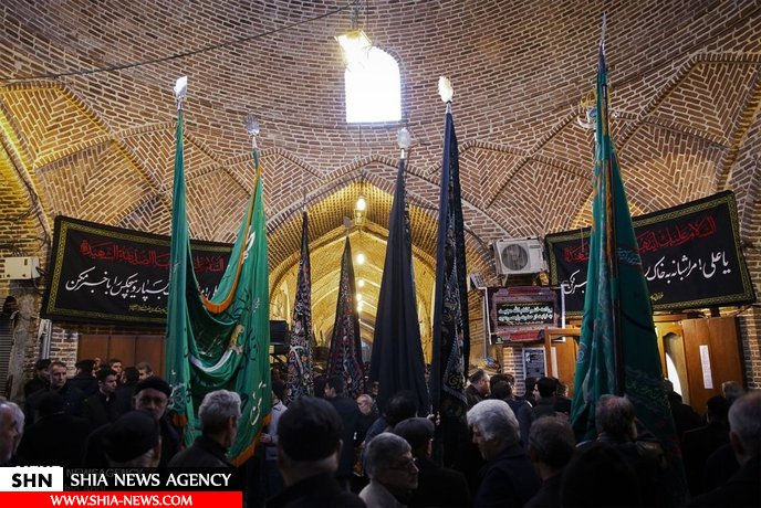عزاداری شهادت حضرت فاطمه (س) در بازار تبریز