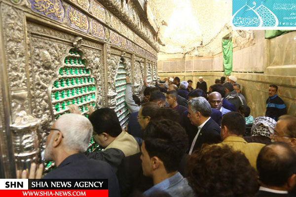 رئیس مجلس سنای پاکستان به زیارت حرم امامین کاظمین (ع) مشرف شد