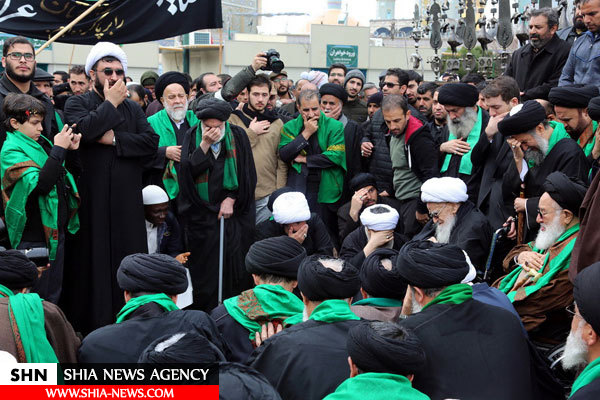 حضور آیت الله العظمی صافی در دسته عزاداری شهادت حضرت زهرا(س) حضور آیت الله العظمی صافی در دسته عزاداری شهادت حضرت زهرا(س)