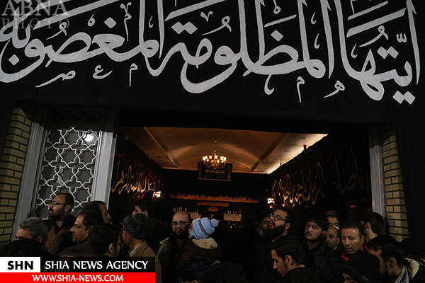 دسته عزاداری شهادت حضرت زهرا(س) با حضور آیتالله وحید خراسانی دسته عزاداری شهادت حضرت زهرا(س) با حضور آیتالله وحید خراسانی