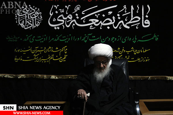 دسته عزاداری شهادت حضرت زهرا(س) با حضور آیتالله وحید خراسانی دسته عزاداری شهادت حضرت زهرا(س) با حضور آیتالله وحید خراسانی