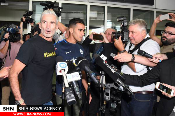 تصاویر آزادی فوتبالیست شیعه بحرینی در تایلند