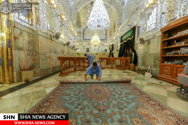 حرم مطهر امیرالمؤمنین (علیه السلام) شست‌وشو شد