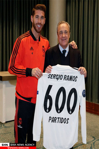 جشن 600 و 450 تایی شدن راموس و بنزما+تصاویر