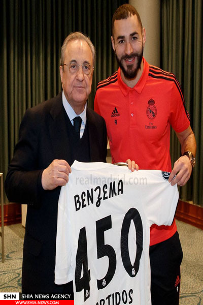 جشن 600 و 450 تایی شدن راموس و بنزما+تصاویر