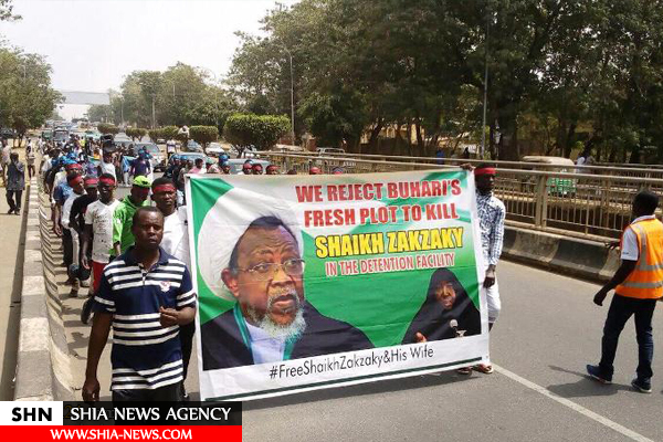 راهپیمایی شیعیان نیجریه برای آزادی شیخ زکزکی