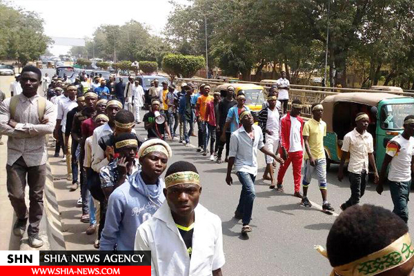راهپیمایی شیعیان نیجریه برای آزادی شیخ زکزکی
