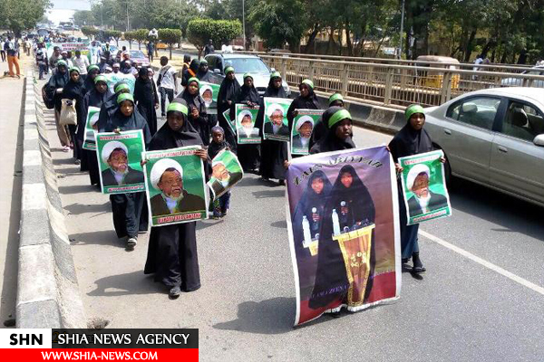 راهپیمایی شیعیان نیجریه برای آزادی شیخ زکزکی
