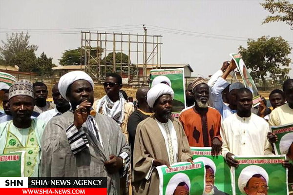 راهپیمایی شیعیان نیجریه برای آزادی شیخ زکزکی