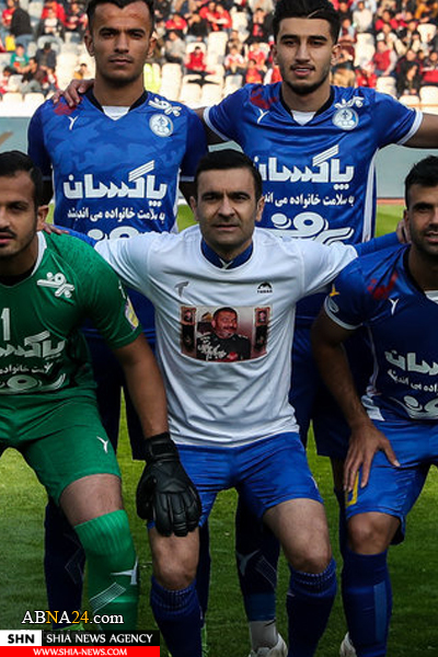 تصویر تجلیل از زکریا کودک شیعه در لیگ برتر