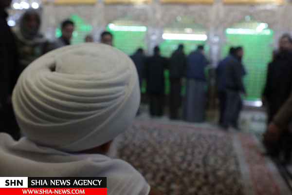 تشرف شیخ عیسی قاسم به حرم مطهر امامین عسکریین(ع)