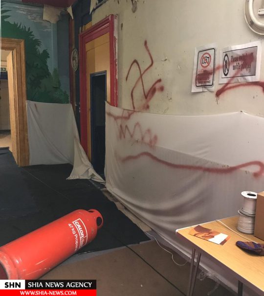 حمله نژادپرستانه به یک مدرسه اسلامی در انگلیس + تصاویر