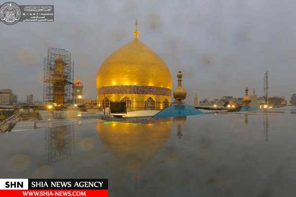 تصاویر بارش باران در نجف اشرف