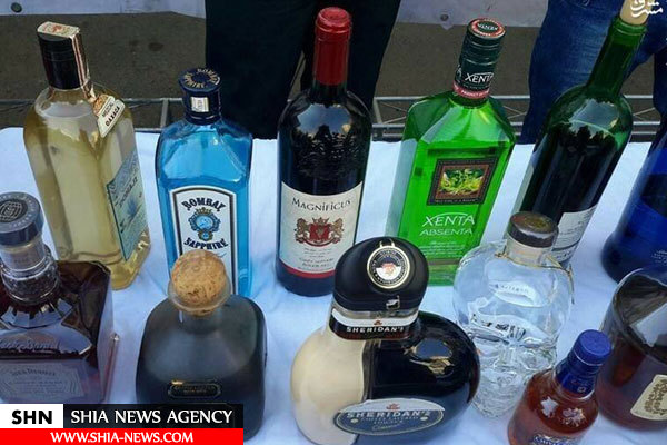 کشف مشروبات الکلی لاکچری با روکش طلا