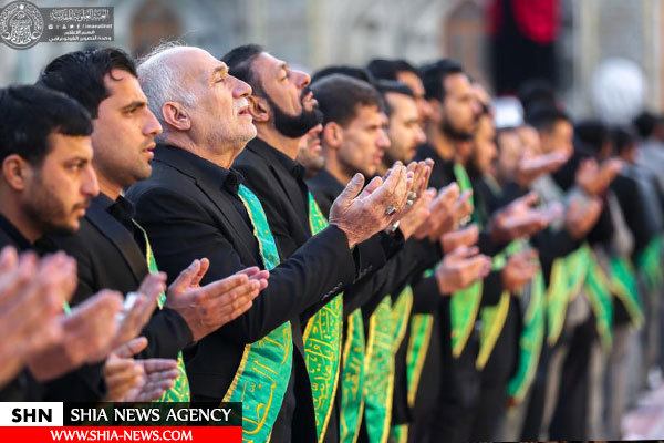 خادمان حرم امیرالمؤمنین (ع) در سالروز وفات حضرت ام البنین(س) عزاداری کردند