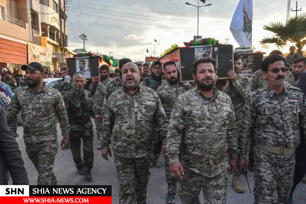 تشییع پیکر ۶ شهید حشد الشعبی