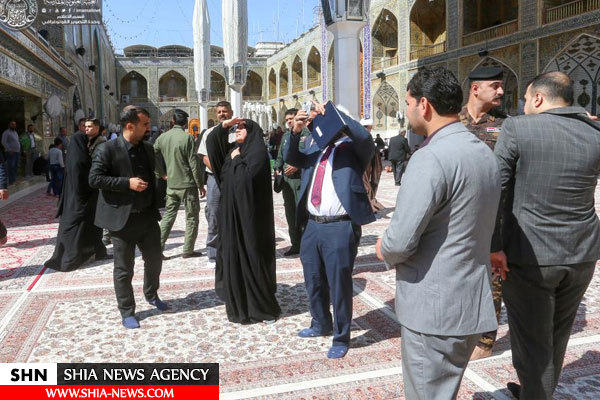 دبیر اول سفارت کانادا به زیارت حرم امیرالمومنین (ع) مشرف شد+ تصاویر