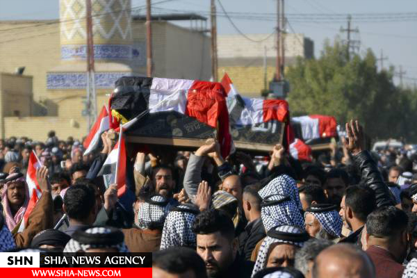 تشییع پیکر ۶ شهروند عراقی اعدام شده به دست داعش