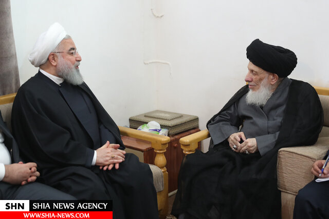 دیدار رئیس‌جمهور با مراجع عظام در نجف اشرف