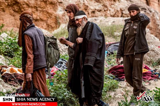 تصاویر خروج داعشی‌ها با خانواده از باغوز