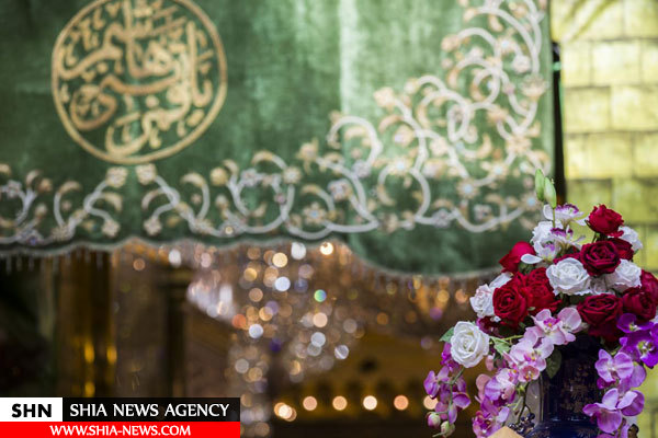 گل آرایی صحن های حرم امام حسین(ع) و حضرت عباس (ع) گل آرایی