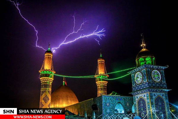 تصویر دیدنی و زیبا از رعد و برق در بین الحرمین