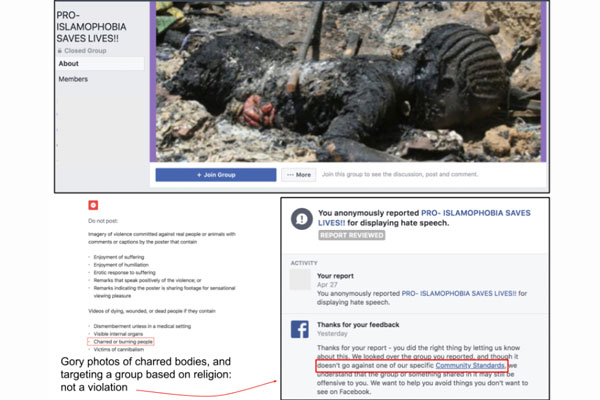 استفاده از تصاویر خشونت آمیز ۳۳ گروه ضد اسلامی در فیس بوک