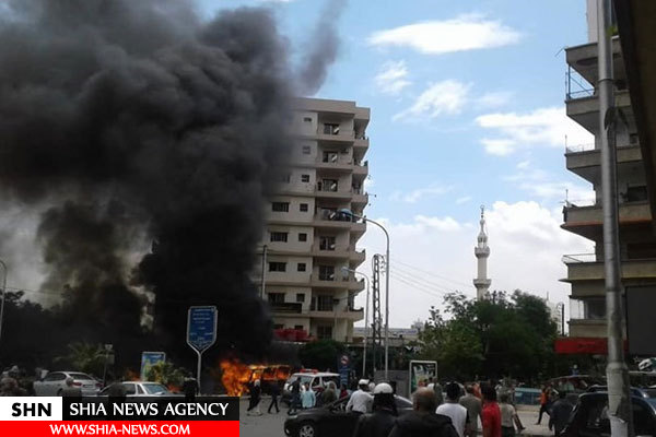 داعش مرکز دمشق را با خمپاره هدف قرار داد+تصاویر