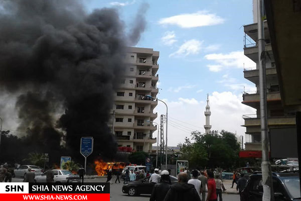 داعش مرکز دمشق را با خمپاره هدف قرار داد+تصاویر