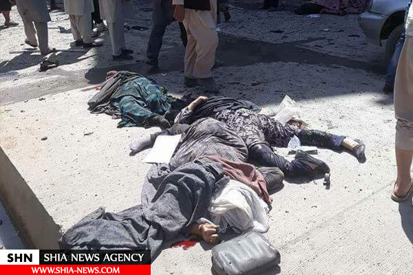 تصاویر انفجار مقابل یک مرکز ثبت احوال در کابل