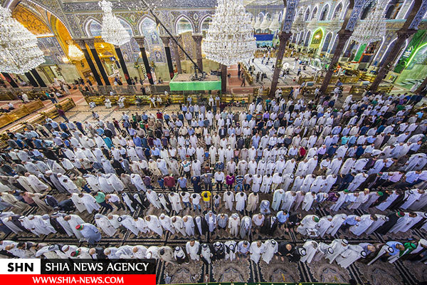 حال و هوای نماز جماعت در حرم امام حسین (ع) در ایام رمضان